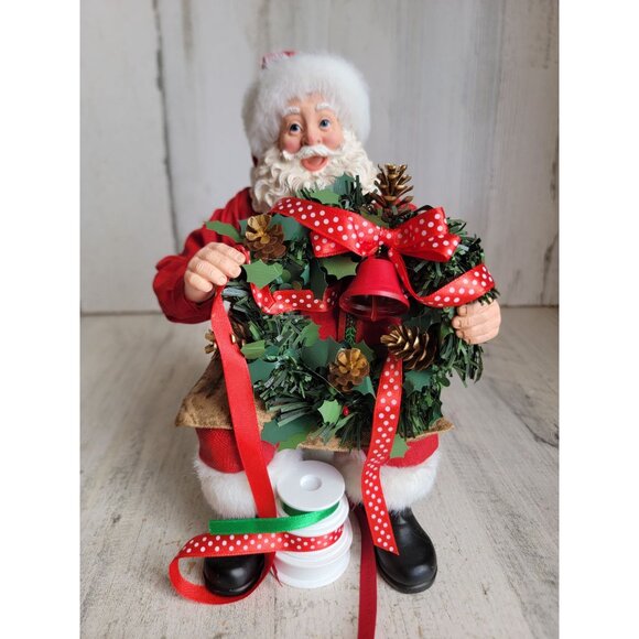 Clothtique possible dreams make it merry Santa Claus Xmas figure - Picture 1 of 8
